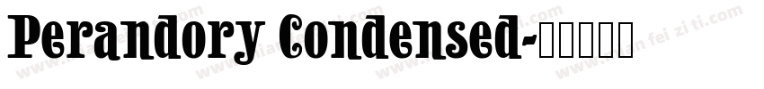 Perandory Condensed字体转换